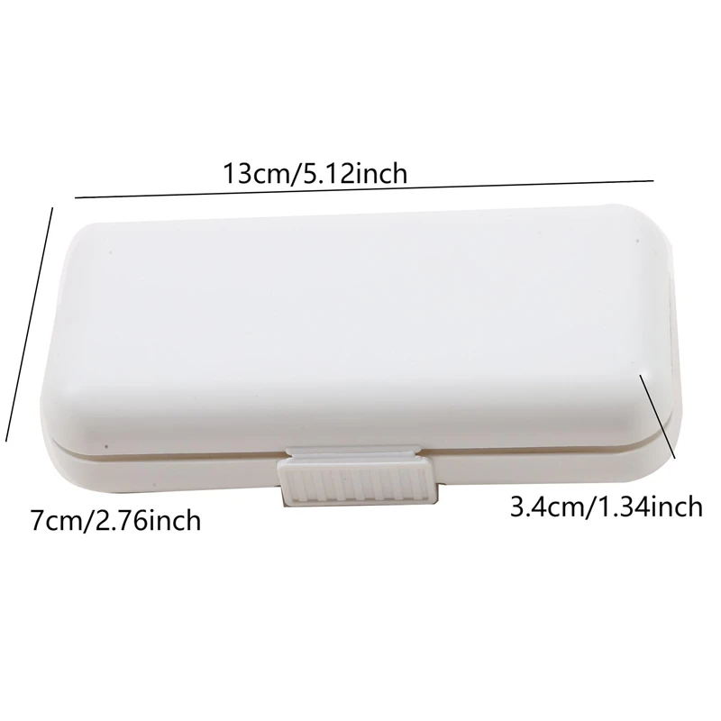 Portable Desktop Sealed Medicine Storage Box With Lid Divided Mini Multifunctional Storage Box For Jewelry Rings Earrings