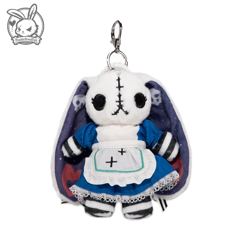 Plushie Dreadfuls Alice Madness Returns Rabbit Plush Doll Bag Charm Trendy Unique Gothic Collectible Ornament Home Decor Gift