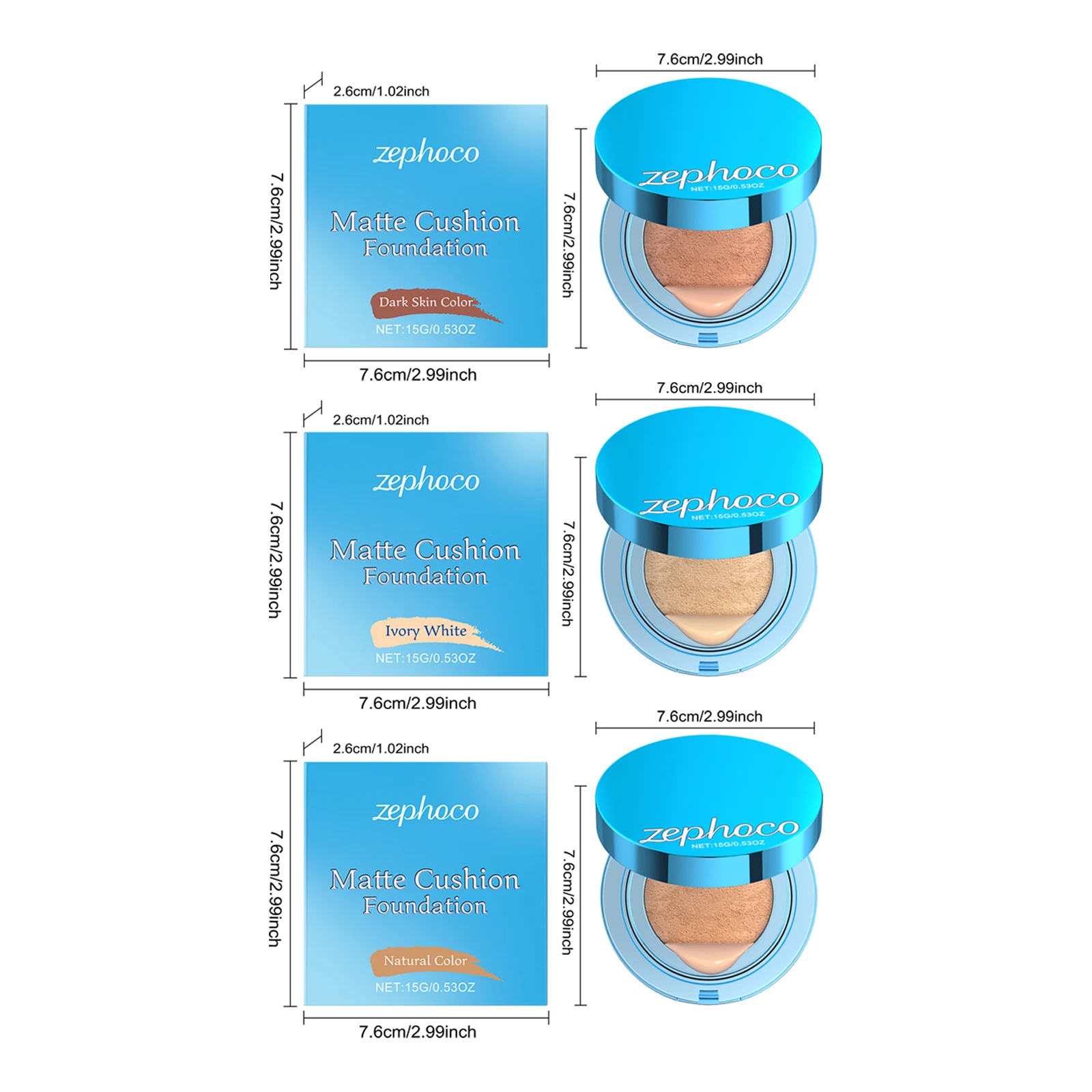 クッションファンデーション コンシーラー マット 長持ち オイルコントロール 防水 CCクリーム 自然美白 フェイスメイクアップ コスメ BBクリーム