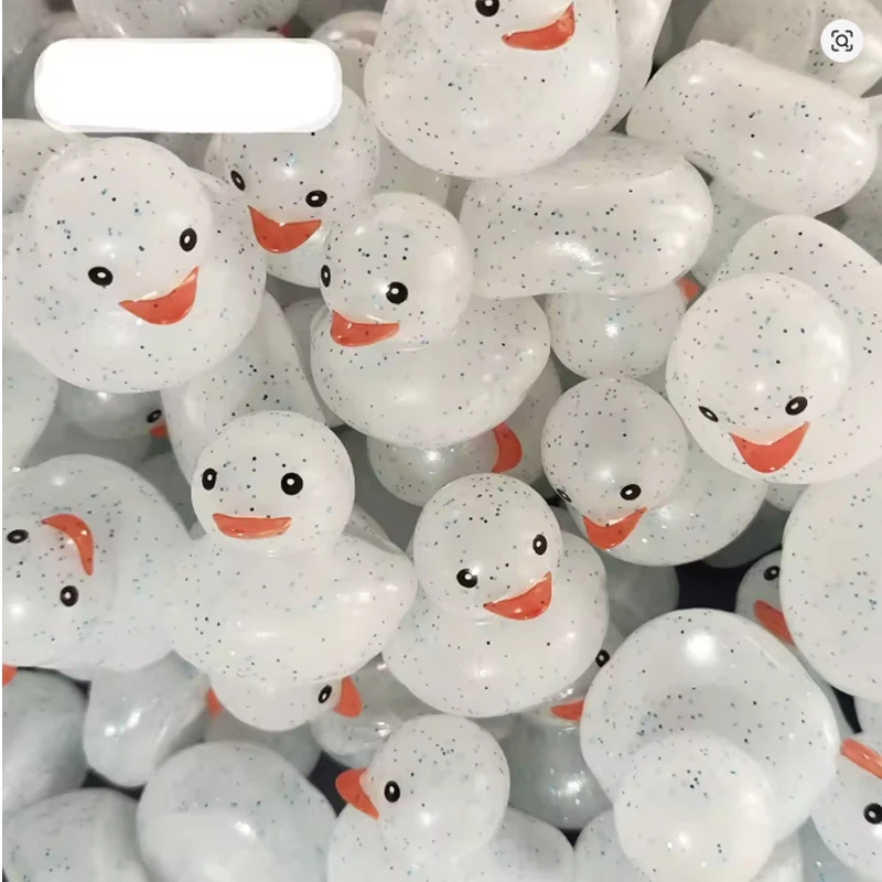 30-300 Transparency Rubber Ducks Bulk Mini Rubber Duck Toys Squeak Toy for Birthday Party Favors Gift Summer Beach Pool Activity