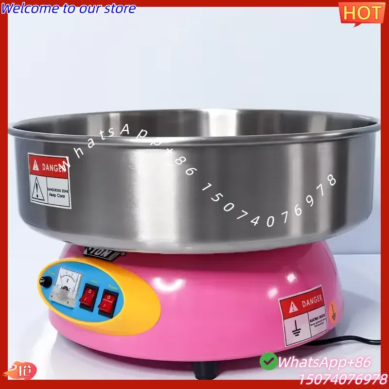 2026 110V 220V Portable Cotton Candy Cotton Machine Automatic Stainless Steel Cotton Candy Machine High Power Candy Floss
