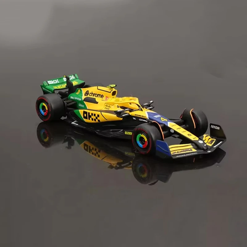 BBURAGO 1:43 Diecast McLaren MCL38 F1 Car Model Daniel Ricciardo #81 Collectible Toy Motor Racing Fans Gift Boys Play Vehicle