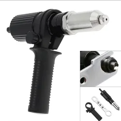 ไฟฟ้าแบบมืออาชีพ Rivet Nut ปืนเครื่อง Core ดึงอุปกรณ์เสริมไร้สาย Riveting ปืนเจาะอะแดปเตอร์ใส่ Nut เครื่องมือ