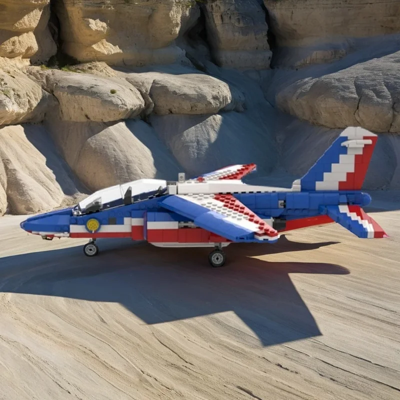 

653PCS MOC Military Dassault Dornier Alpha Jet Model Creative Building Blocks Assembly Building Blocks Display Birthday Gift Set
