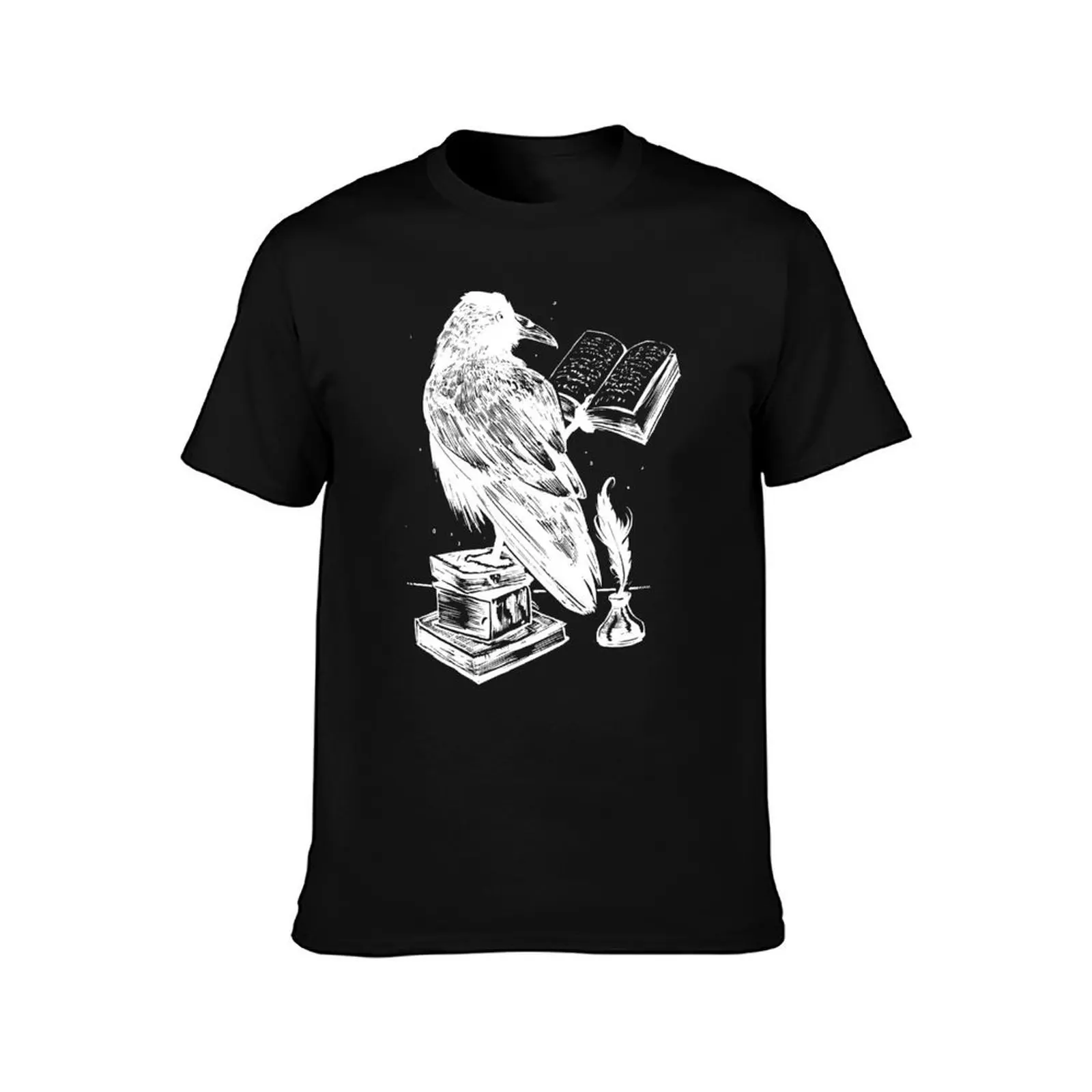 Raven reads a book T-Shirt funny t shirts dark humor T-Shirt