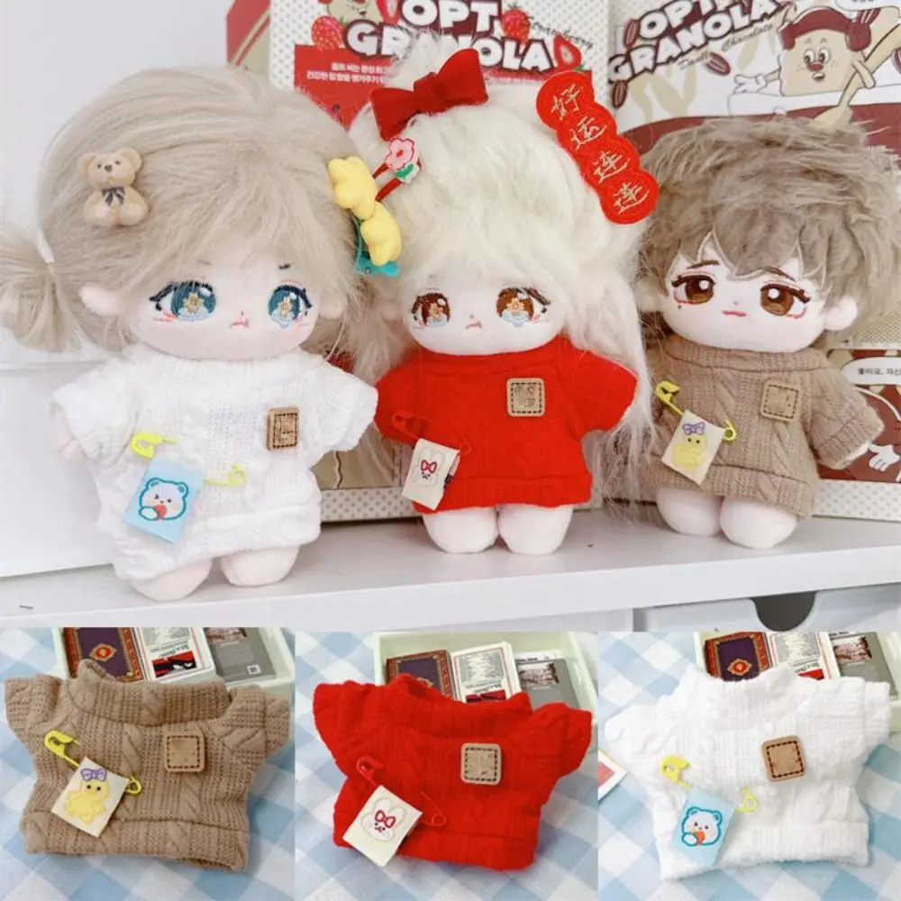 New Fashion Doll Sweaters New Year Red Winter Knitted Coat Multistyles Sweaters Outfits 10cm Cotton Doll/Idol Dolls