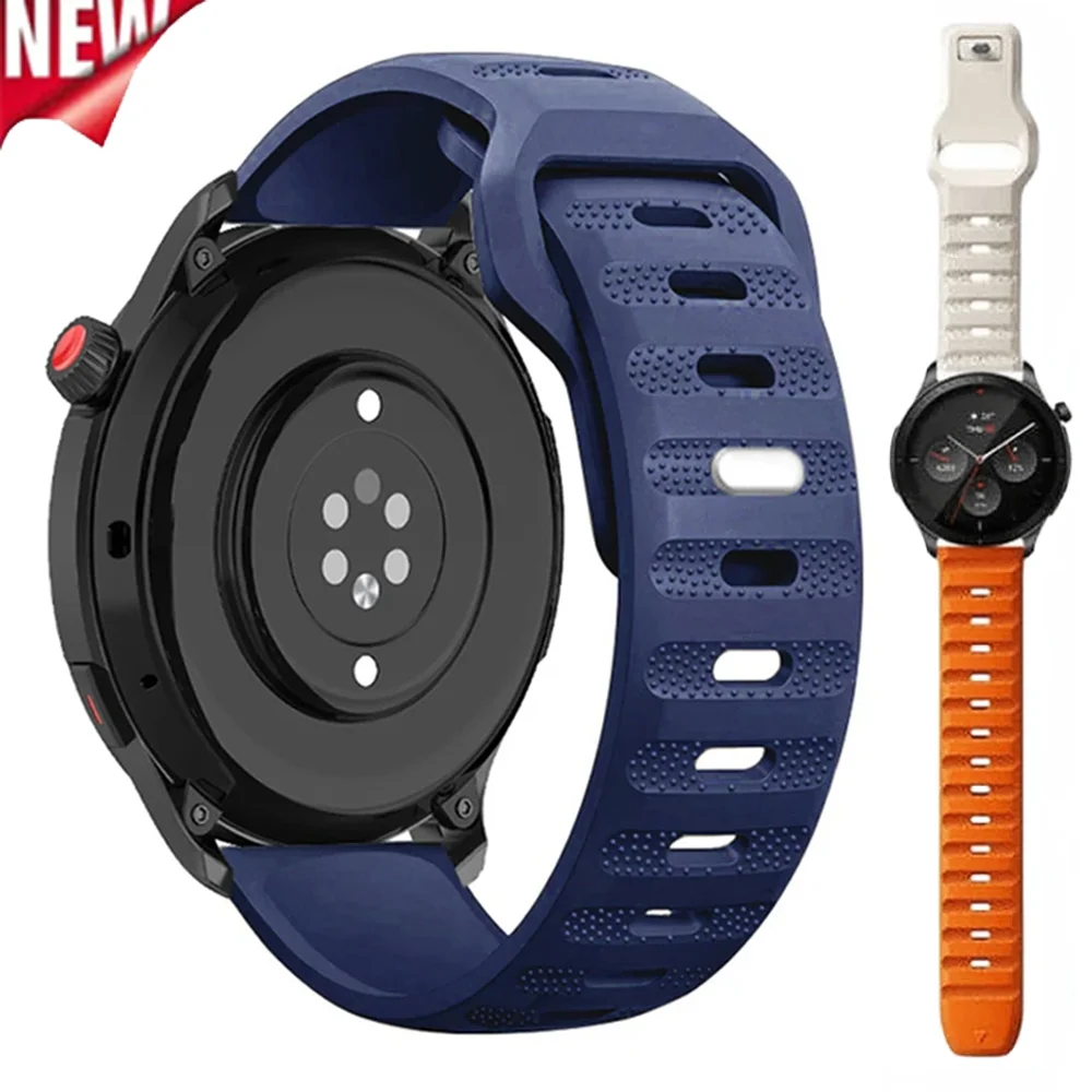 22 مللي متر 20 مللي متر حزام سيليكون ل Amazfit Active 2/Bip 6 5 معصمه لساعة سامسونج جالاكسي 7/6/5/4 ساعة هواوي 5/4/GT5-4 Pro Band