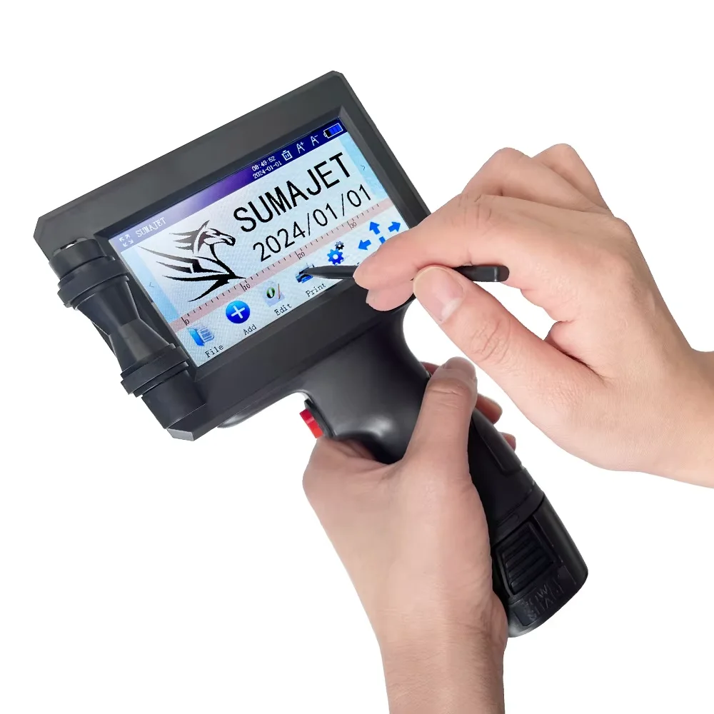 *Commercial Supermarket New Portable Handheld Inkjet Label Printer 600dpi Egg Printing