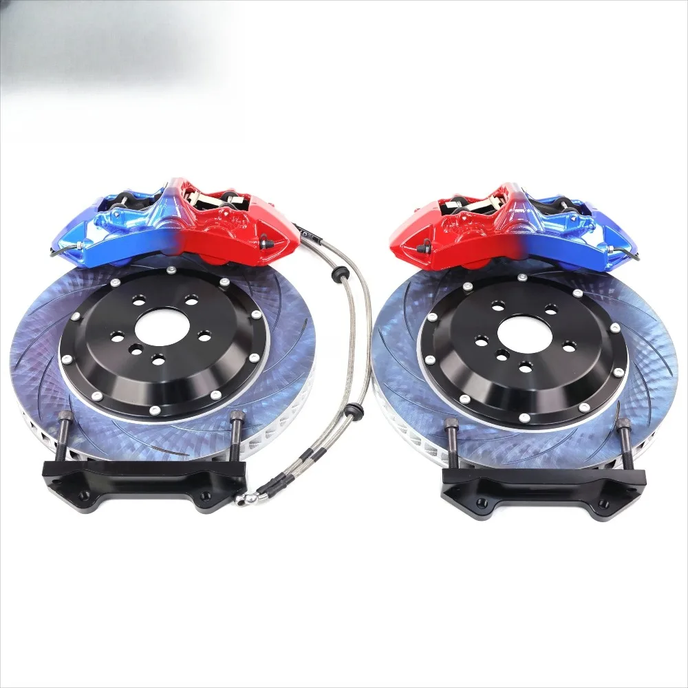 large 6-piston aluminum alloy automotive brake caliper set is suitable for Limited 2017 and comes with a 1-year warranty