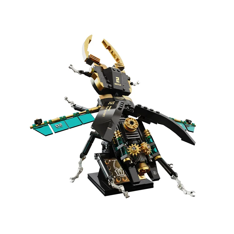Mechanical MOC Building Blocks Scorpion Crocodiles Owls Insects Fish Bionic Mechanical Animals Model Steam Punk Style Toys Gift