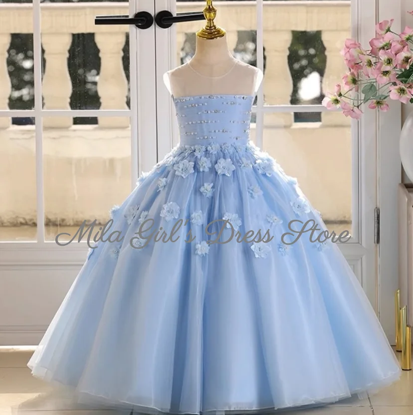 elegante-vestido-de-nina-con-apliques-florales-3d-y-cuentas-sin-mangas-azul-para-bodas-cumpleanos-fiestas-comuniones-personalizable