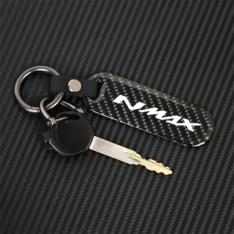 Motorcycle Key chain Carbon Fiber Keychain For YAMAHA NMAX N-MAX 155 NMAX125 XMAX 300 400 125 150 Accessories