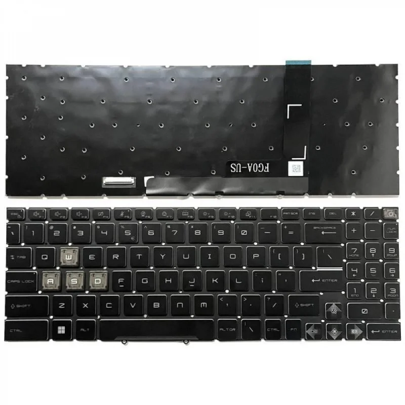 New For MSI Raider GE78 HX 13VI 13VH 13VG MS-17S1 Per-key RGB Backlight US Keyboard