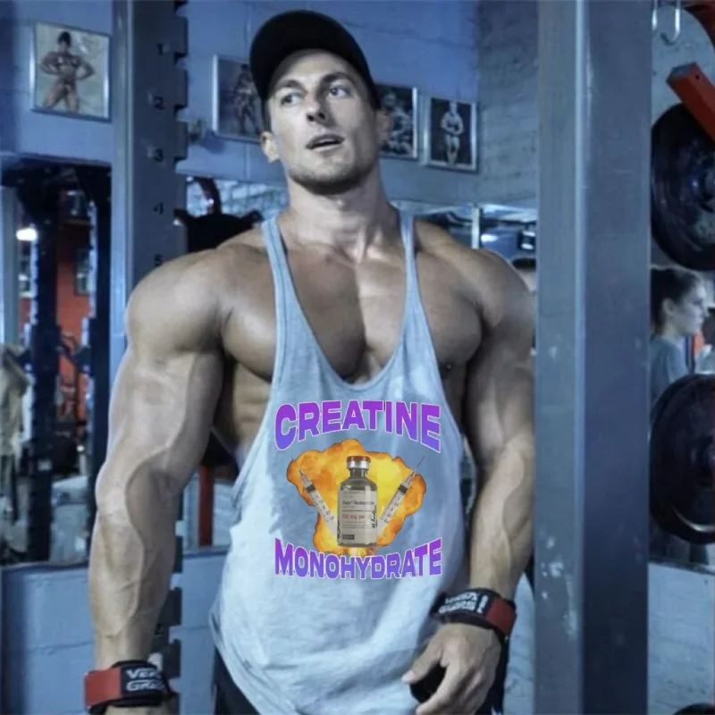 Hommes Stringer Vest - Gilet de Gym Musculation, Sans Manches, Bretelles fines, Respirant, Haut Fitness, Vêtements Training
