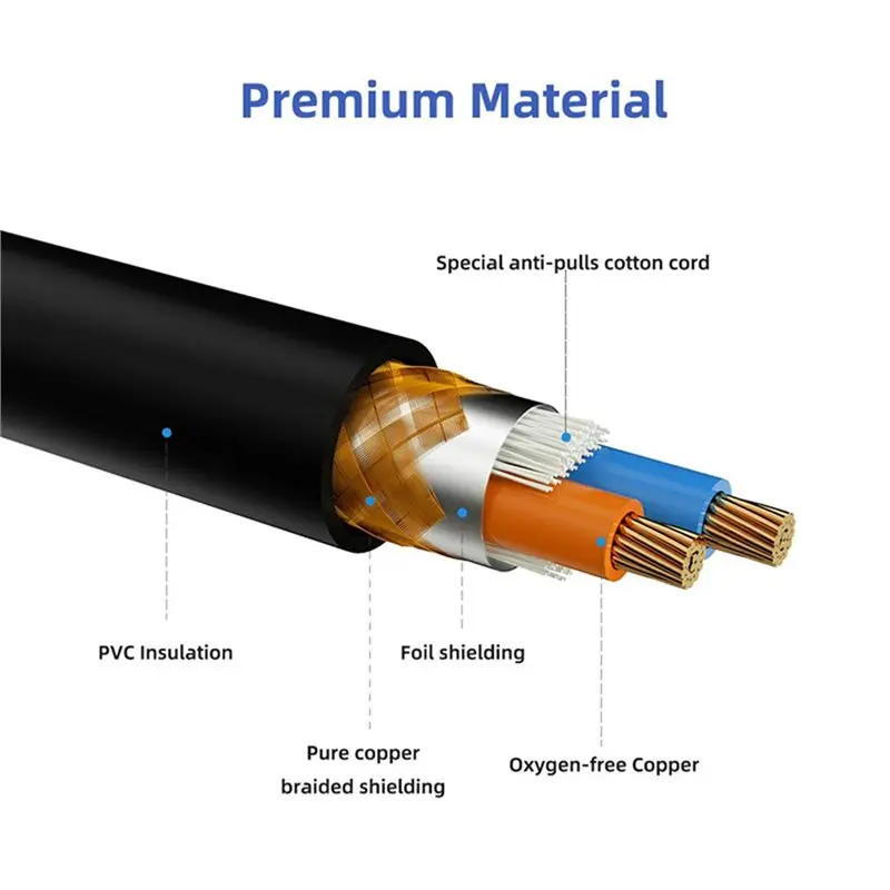 AA60 10 Pack Microphone Cable Speaker Connection Cable, 1 Meter 3-Pin DMX Cable for Stage Lighting Amplifier