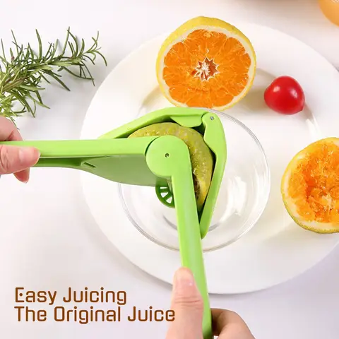 Lemon Squeezer, Manual Flat Lime Juicer, Folds Design For Saving Space Storage, Easy to Make Juice From Lemon, Lime, and Fruits