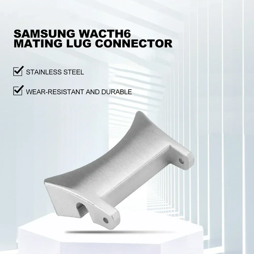 موصل سريع مناسب لساعة سامسونج جالاكسي 6 5 4 10 44 مللي متر لساعة جالاكسي 6 كلاسيك 43 47 42 46 مللي متر 2 قطعة محول من الفولاذ المقاوم للصدأ