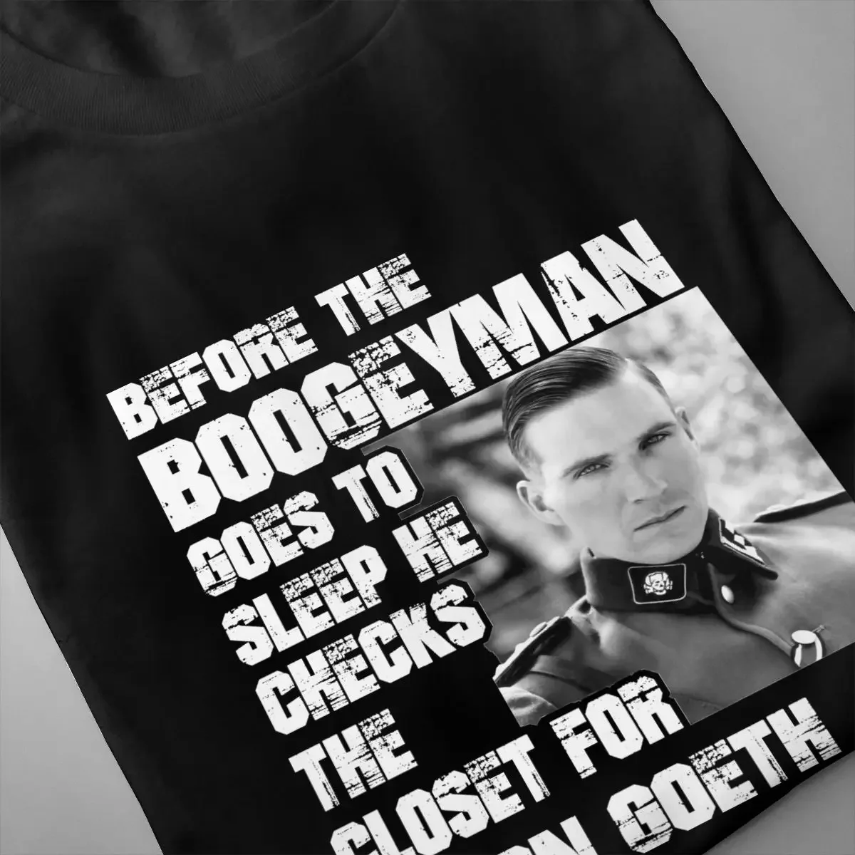 Amon Goeth Ralph Fiennes Schindlers List Boogeyman Shirt T-shirt Soft Trend Hip Hop Streetwear Tee