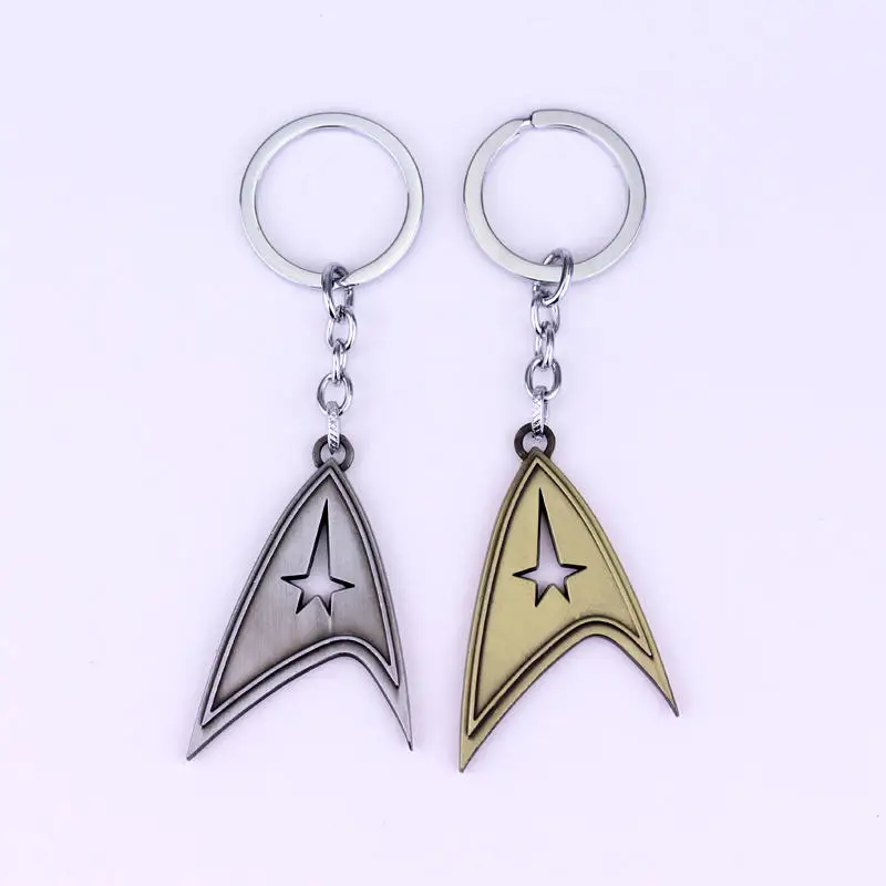 Star Trek Movie Keychain Spaceship Star Troopers Academy Metal Bottle Opener Pendant Keyring for Men Women Bag Car Jewelry