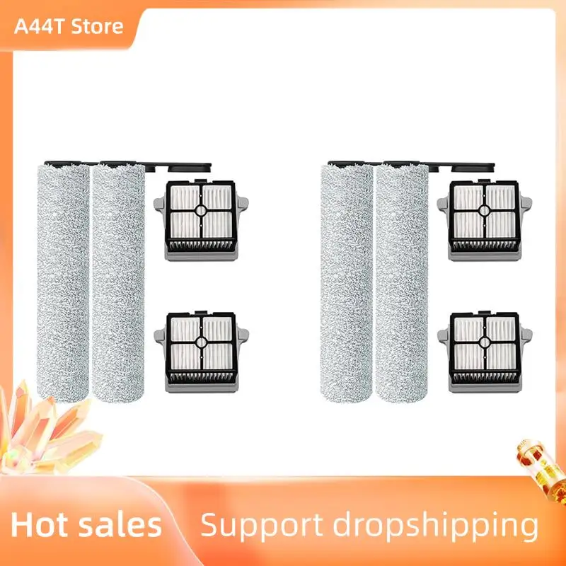 

A44T 4X для Tineco Floor ONE S6/S6PRO Беспроводной пылесос для влажной и сухой уборки полов HEPA-фильтры и набор щеточных роликов