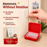Reusable Double Sided Adhesive Tape Strong Adhesion Wall Sticker Sticky Balloon Traceless Poster Clear Nano Home Improvement