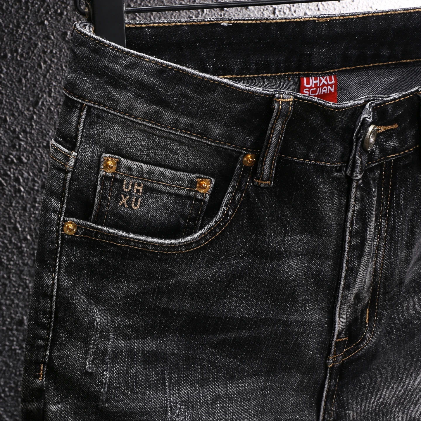 Summer Designer Fashion Men Jeans High Quality Retro Black Gray Stretch Ripped Denim Shorts Men Vintage Casual Shorts Hombre