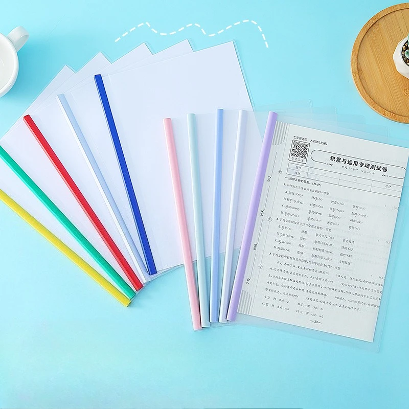 Thick Transparent A4 Slide File Folder for Organizing Documents and Files, File Collection Reference Book Folder, Office Folder