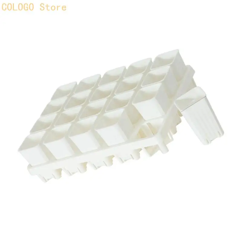 Garden Nursery Tray with Square Pots, Plastic Rooting Set with Raised Base for Propagation and Balcony Growing D0LD