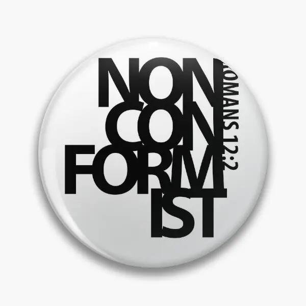 Non Conformist Romans 12 2  Soft Button Pin Decor Cartoon Cute Jewelry Clothes Fashion Brooch Lover Creative Hat Collar Women