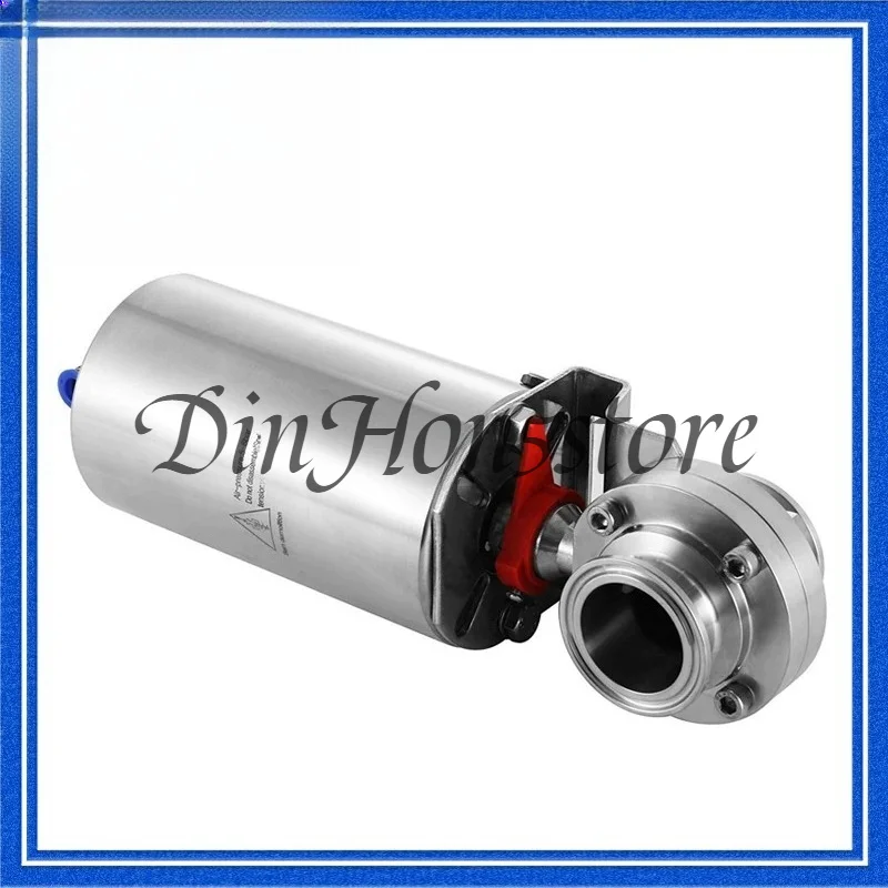 Single Acting Spring Return Pneumatic Valve, 304 Sanitary Clamp with Welded Ends
