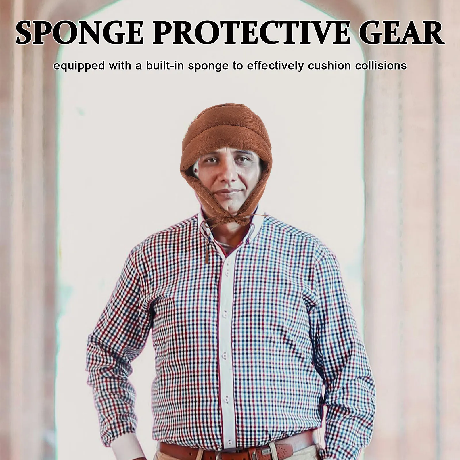 

Elderly Protective Hat Adjustable Safety Bump Cap Lightweight Breathable Seniors Anti-Fall Protection Hat Comfortable
