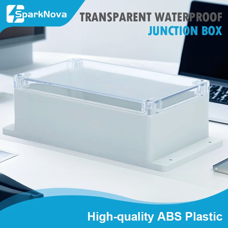 IP67 Plastic Transparent Waterproof Enclosure Box for Outdoor Electronic Projects Electrical Instrument Junction Housing Protect