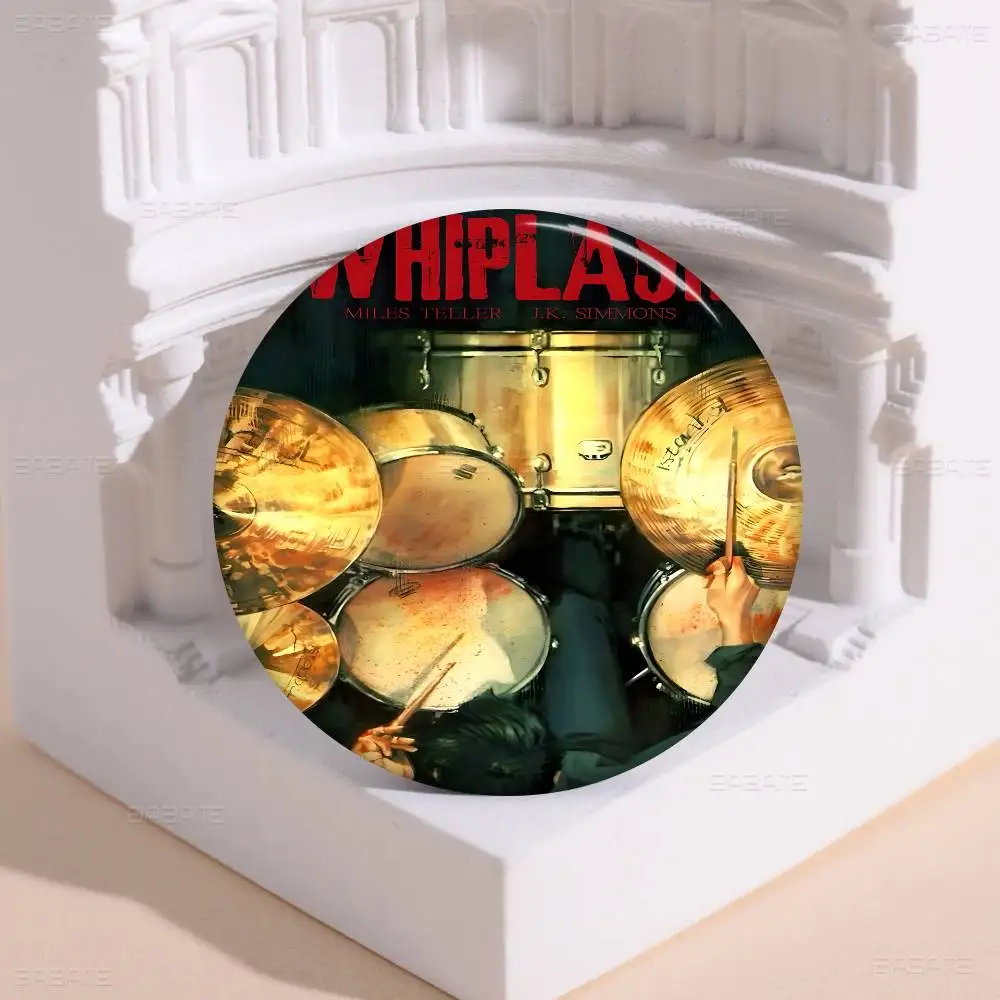 Movie Whiplash Drummer Jazz Music Film Anime Brooches Cute Cartoon Badge Jacket Jeans Lapel Pin Gift Accessorie