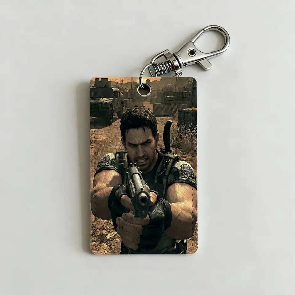 Chris Redfield R-Resident Evil Card Case Leather Card Holder