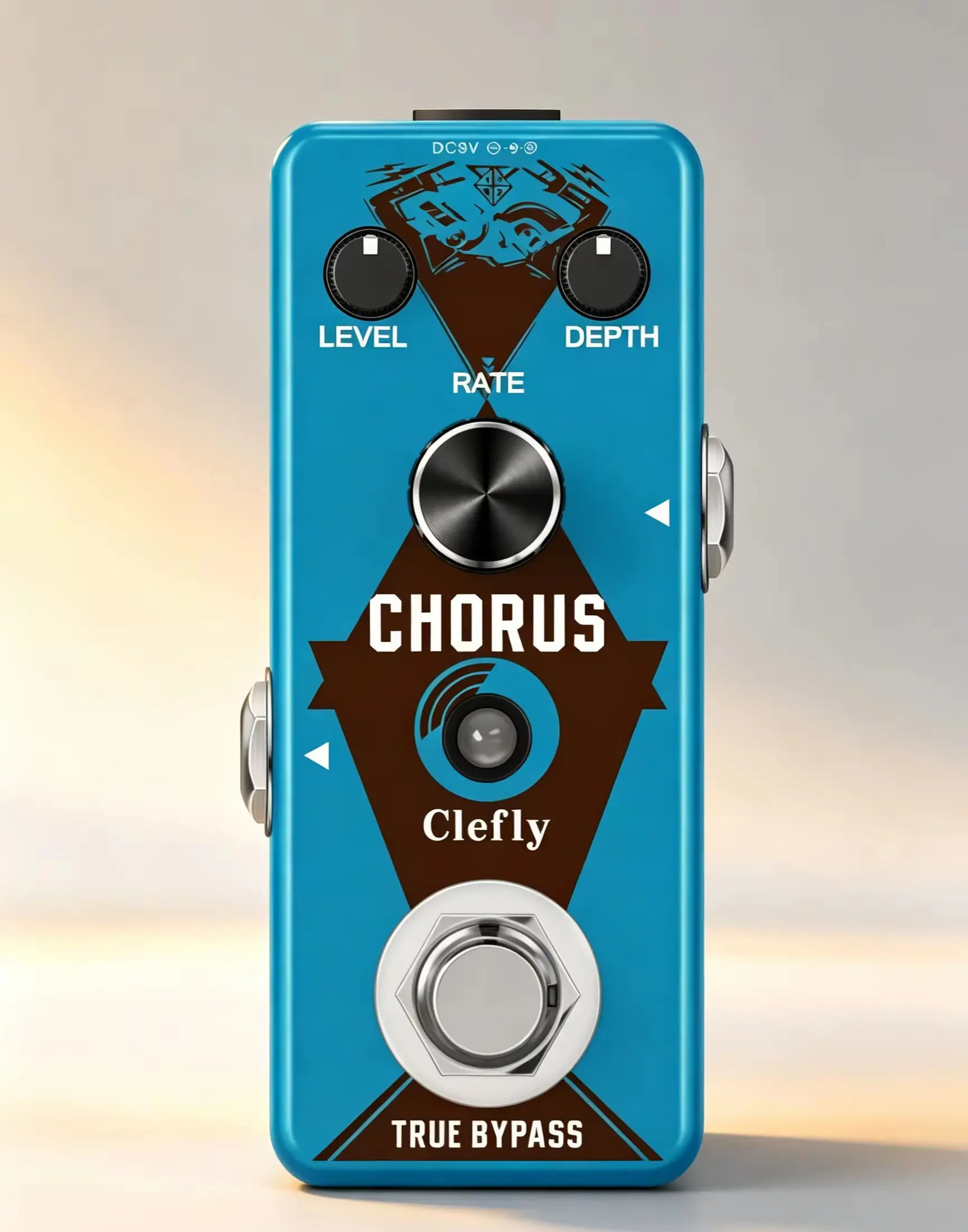 CLEFLY LEF-304 Guitar Analog Chorus Pedal Ensemble King Level Depth Knob High Warm Clear Chorus Sound With BBD Chip True Bypass