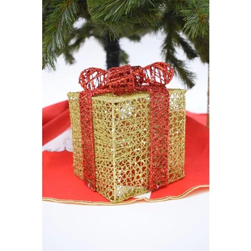 Walke Christmas Pine Tree Gift Package Small Size Gold