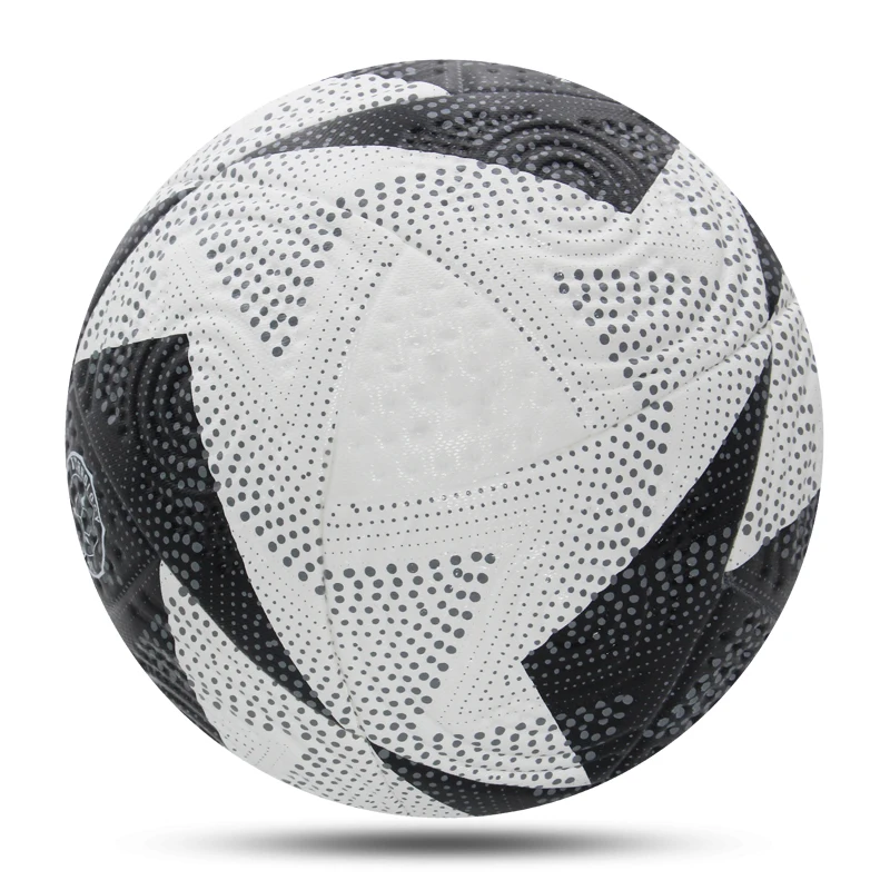 Palloni da calcio Formato professionale 5 PU Senza cuciture Resistente all'usura Allenamento Calcio Uomo Sport all'aria aperta Lega Pallone da calcio