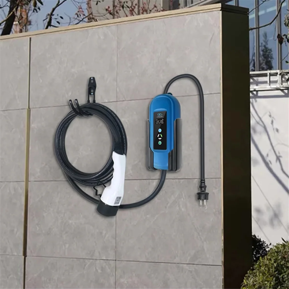 

Popular_ Держатель блока управления зарядным устройством для электромобиля Держатель вилки для зарядки электромобиля