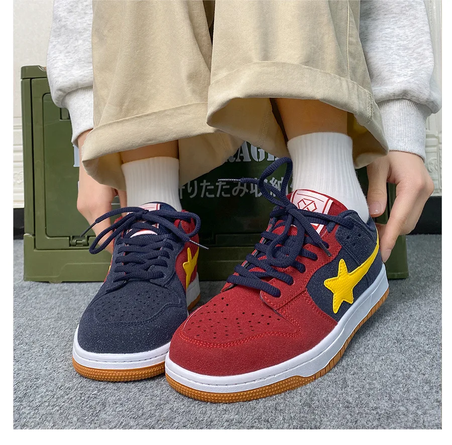 أحذية رياضية نسائية للرجال ريترو Y2K ستار بانك ملابس الشارع الشهير أحذية تزلج عصرية للأزواج أحذية كاجوال رياضية للجنسين للتنس