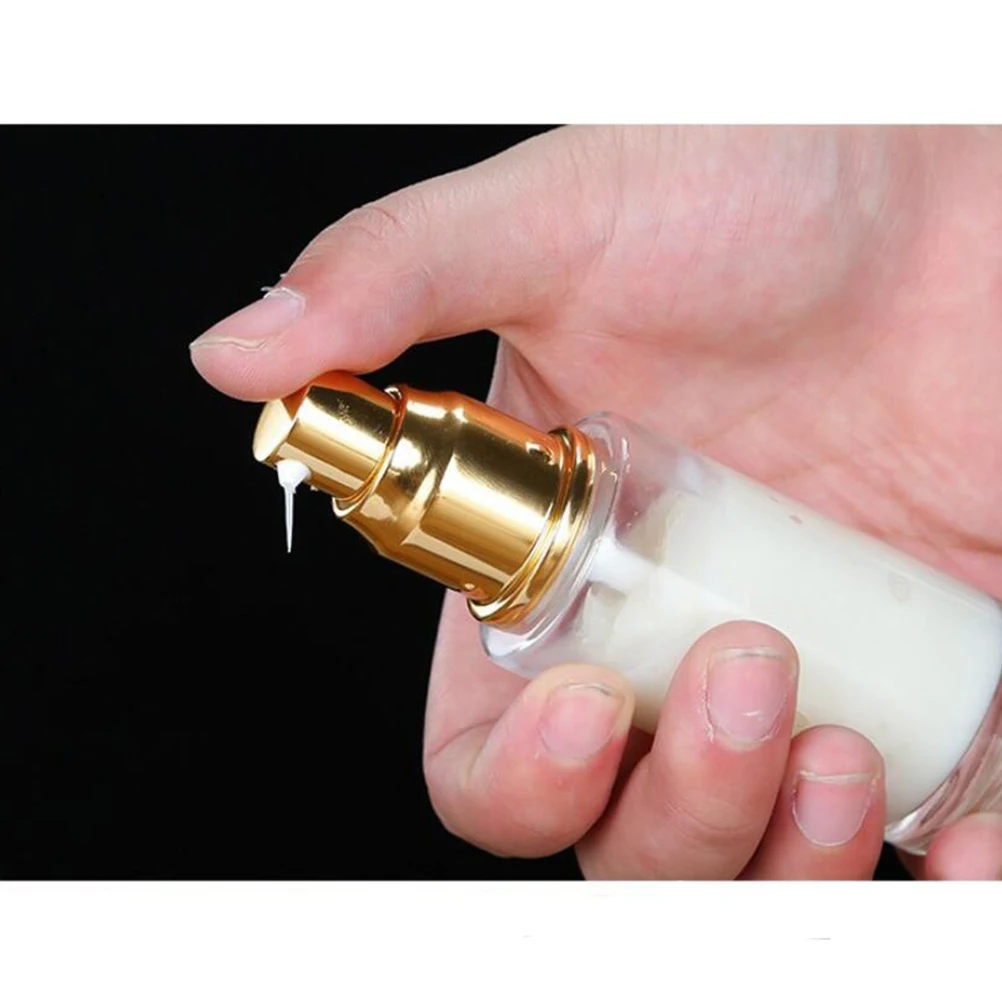 3 قطعة 30 مللي زجاجات الضغط الفارغة الذهبي الأبيض المحمولة عطر زيت الأظافر الحاويات مادة صديقة للبيئة للمسافرين