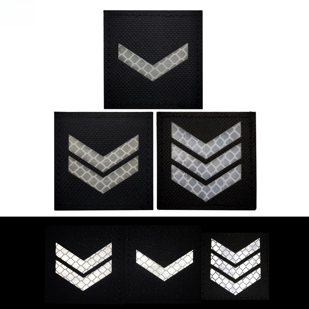 Outdoor Laser Cutting Armband IR Reflective 1 Level 2 Level 3 Level Military Badge Package Hook and Loop Patch