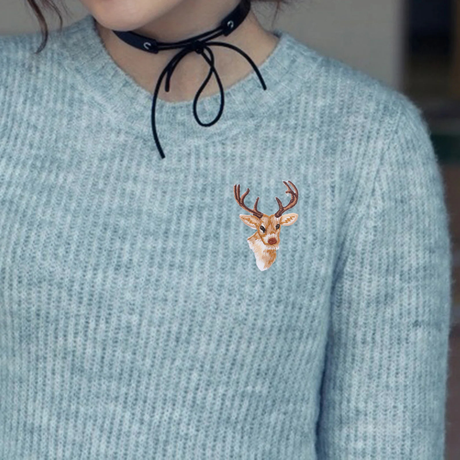 

6 PCS Christmas Snowflake Embroidery Cloth Patch Decor Artificial Thread Embroidered Appliques