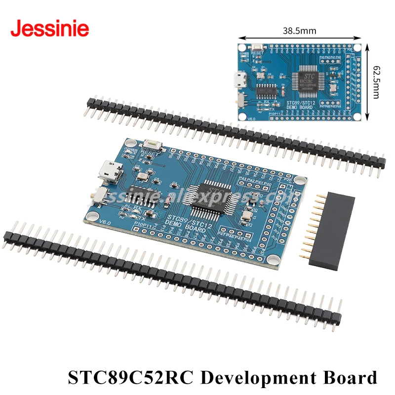 STC89C52RC STC STC89 51 Microcontroller Core System Development Learning Board Module CH340