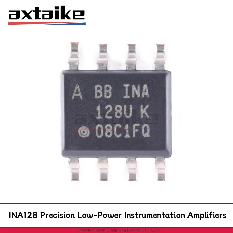 5PCS INA128UA/2K5 SOP-8 INA128UA INA128 128U K 128UK Precision Low-Power Instrumentation Amplifiers SMD IC