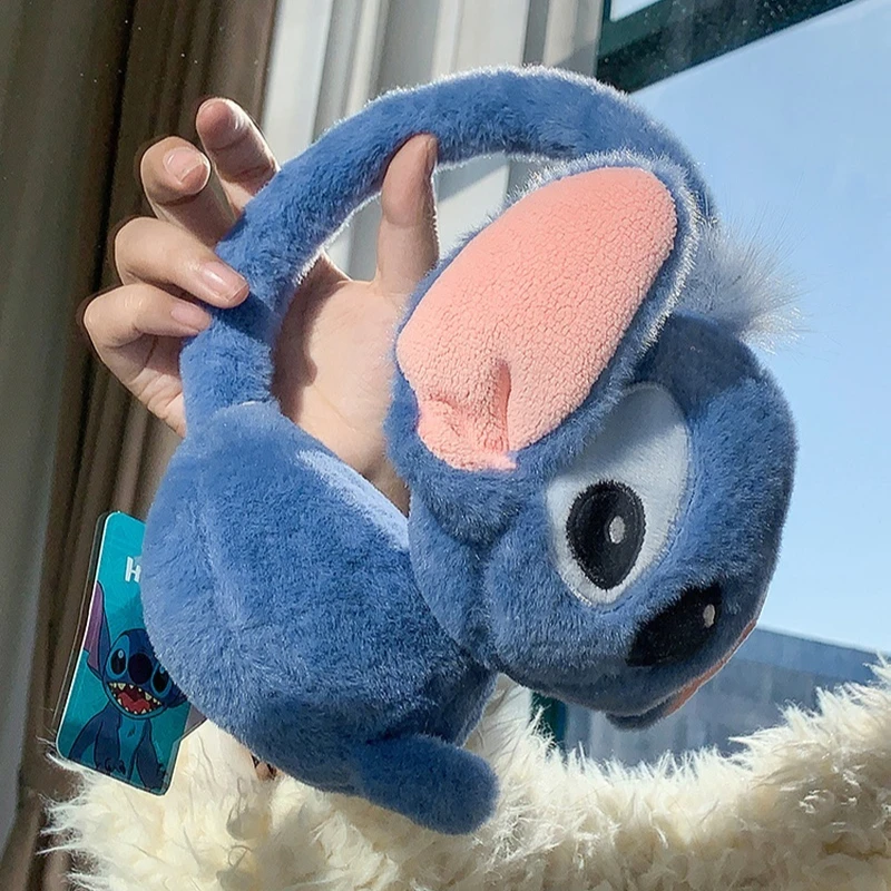Disney 2024 ponto capa de orelha alex didi protetores de orelha luvas de pelúcia à prova de vento genuíno novo quente bonito sacos de orelha presente das crianças