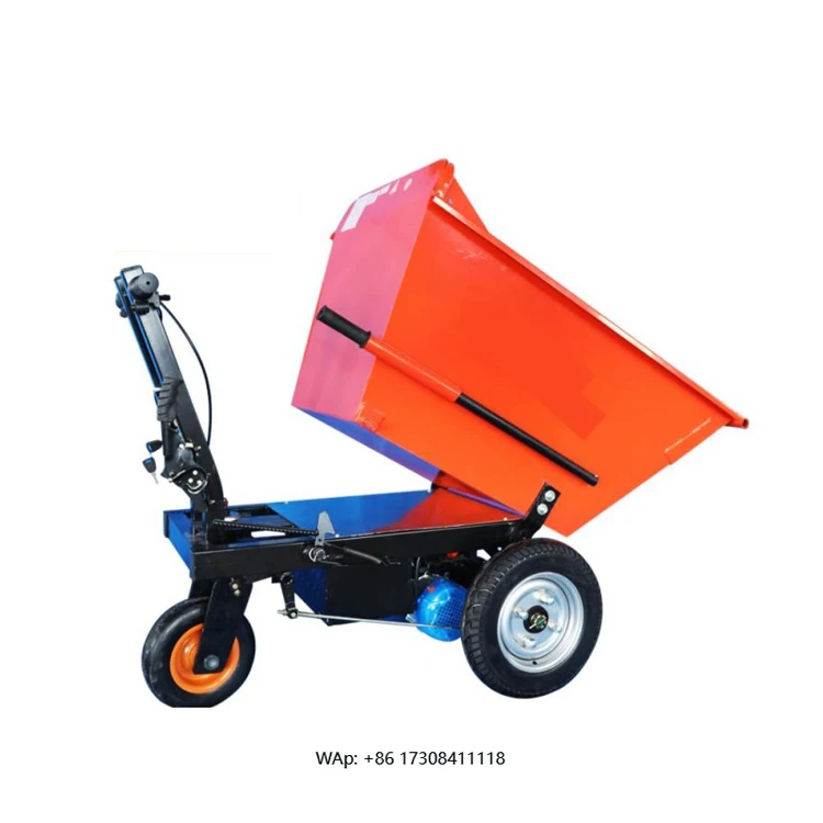 Camión volquete de ingeniería eléctrica, carrito de mina pequeño con empuje manual