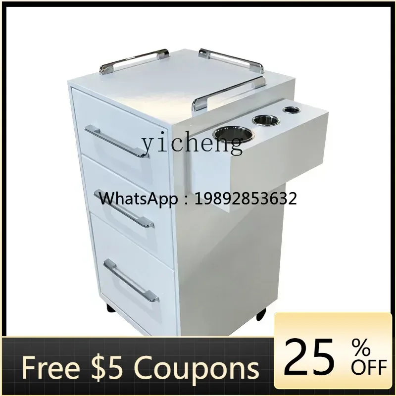 Barber Shop Tool Cabinet Hair Salon Special Tool Desk Hair Salon Shelf Drawer Mirror Counter