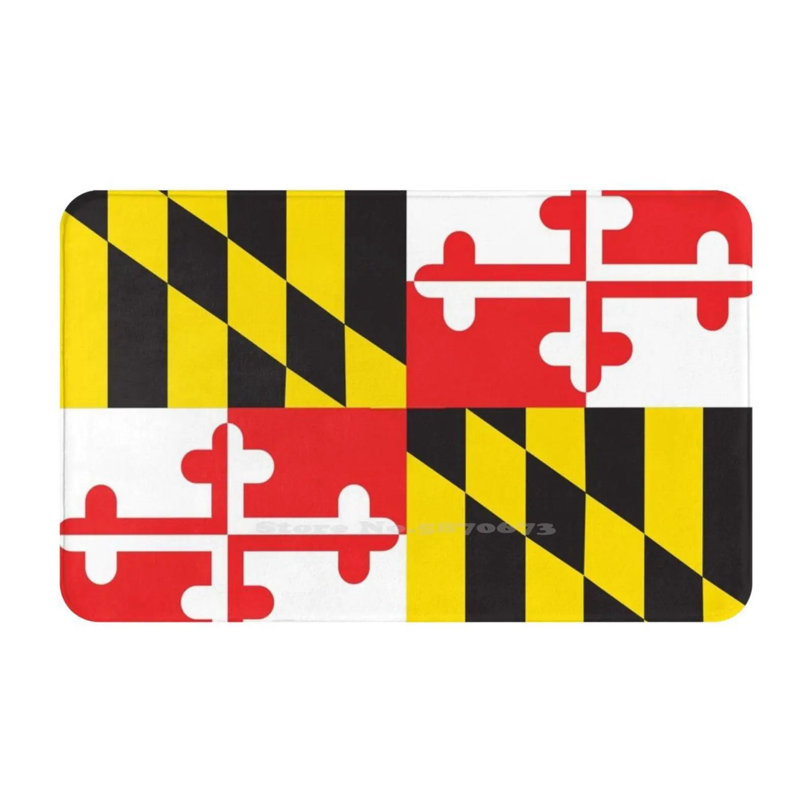 Maryland Flag Comfortable Door Mat Rug Carpet Foot Pad Maryland Flag Washington Baltimore Crabs Howard County