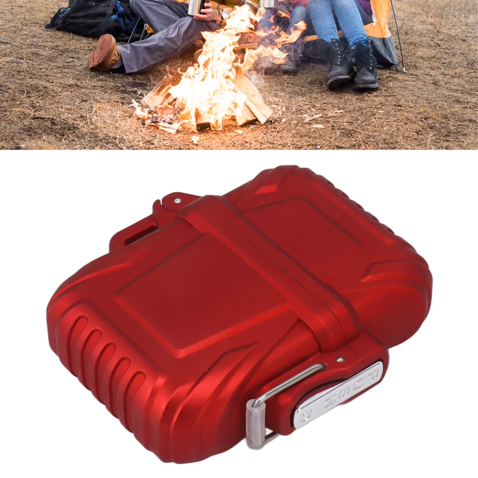 2Pcs Lighter Case Portable Lighter Pouch IP56 Waterproof Plastic Firestarter Case for Outdoor Camping Travel