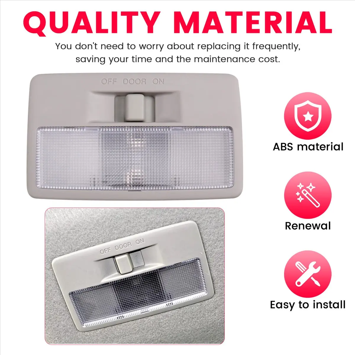 Super Sale Car Interior Back Seat Overhead Lamp Reading Light EG21-51-310A EG2151310A75 for Mazda 3 Mazda 2 Mazda 6 Mazda CX-7